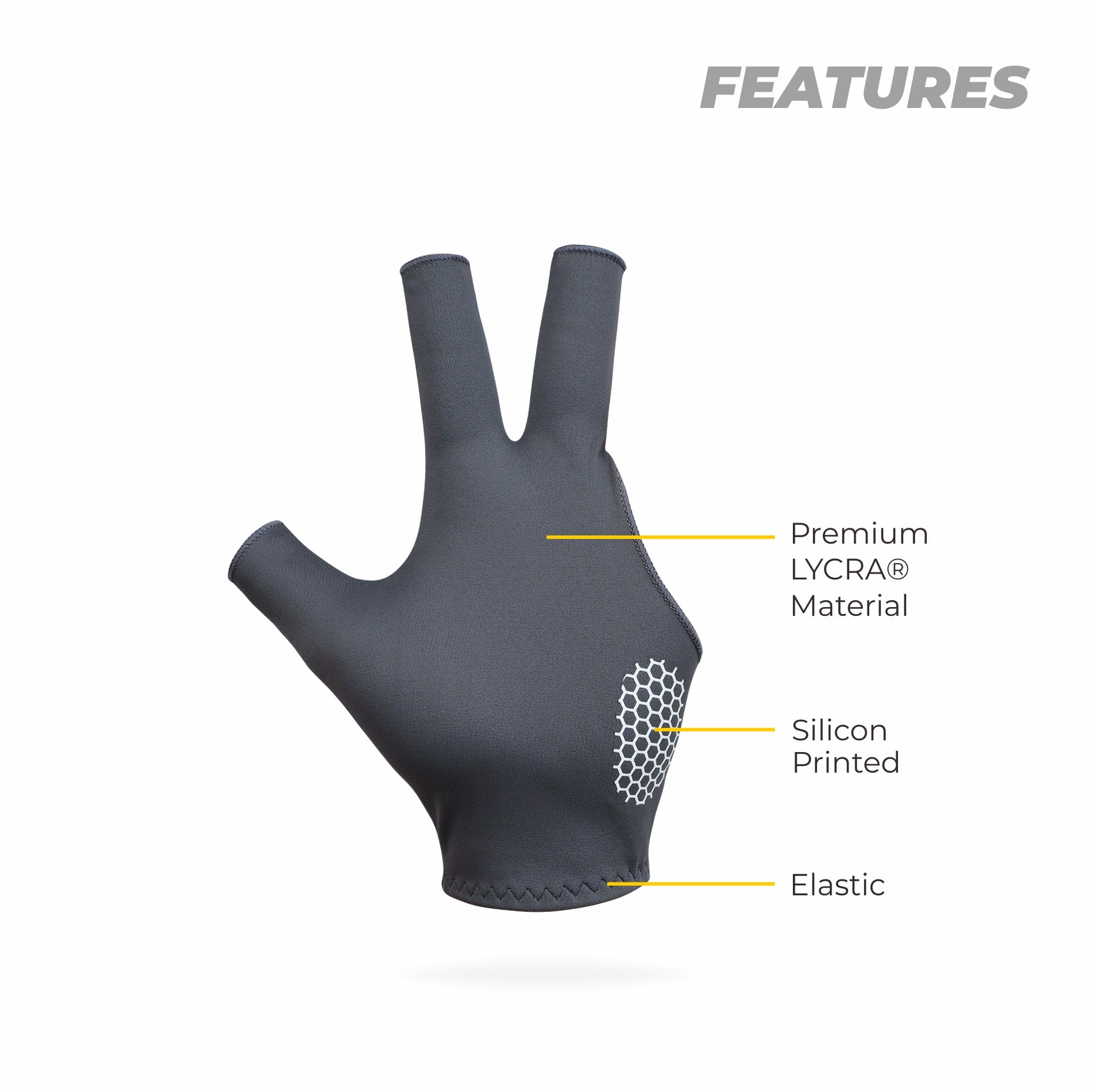 Cue Half Finger Billiard Gloves