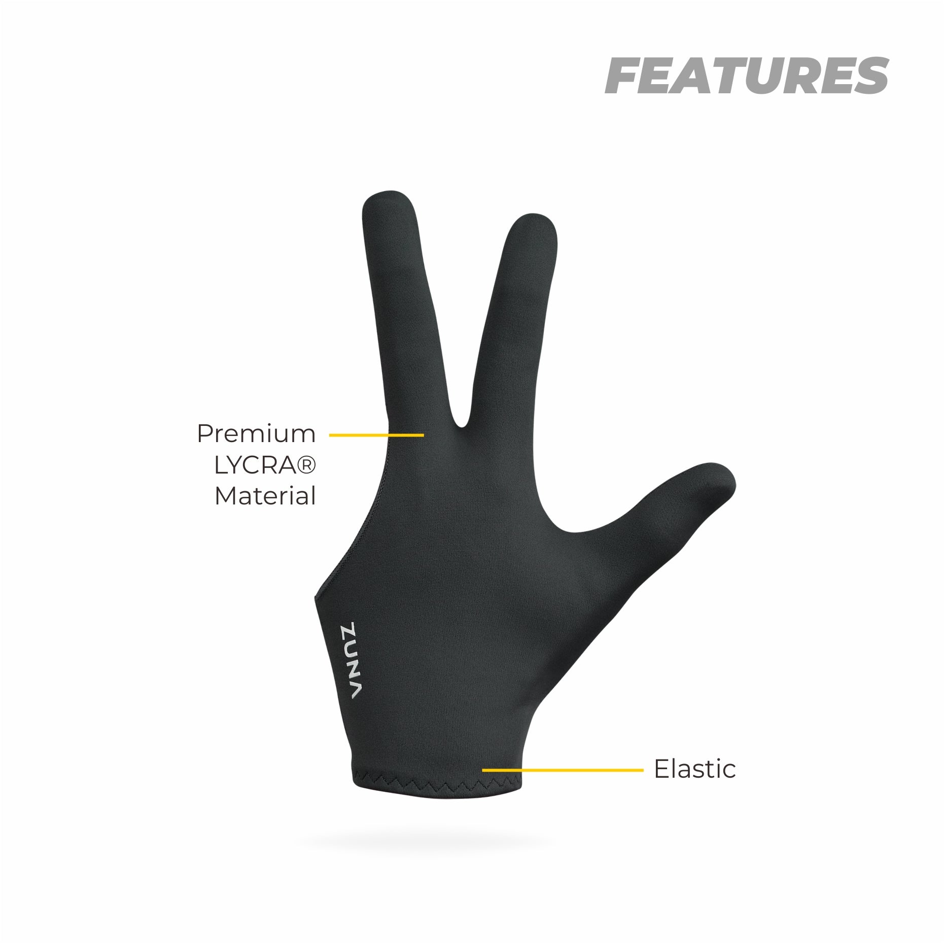 Cue Full Finger Billiard Gloves