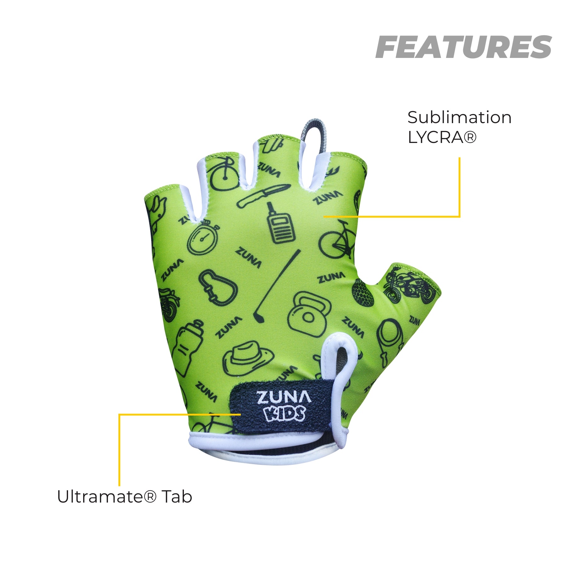 Doodle Cycling Gloves