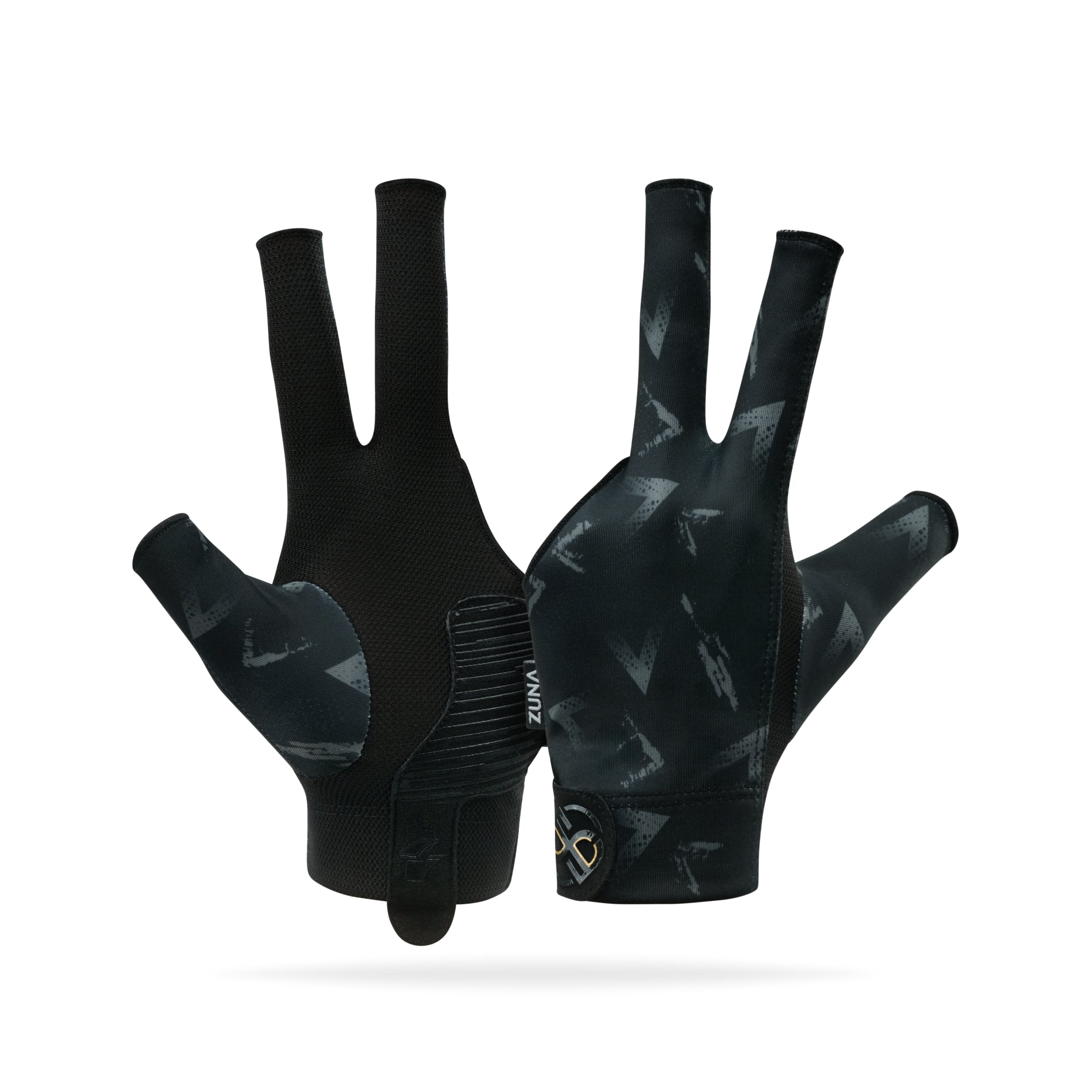 Zuna X Dinantios Pro Bridge Half Finger Billiard Gloves