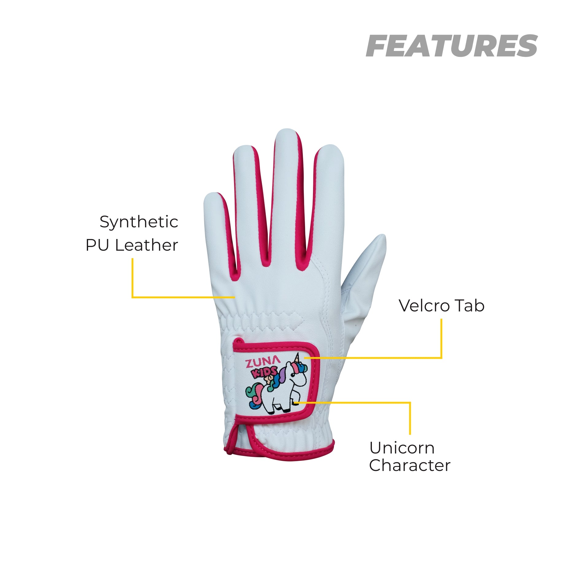 Rainbow Unicorn Golf Gloves