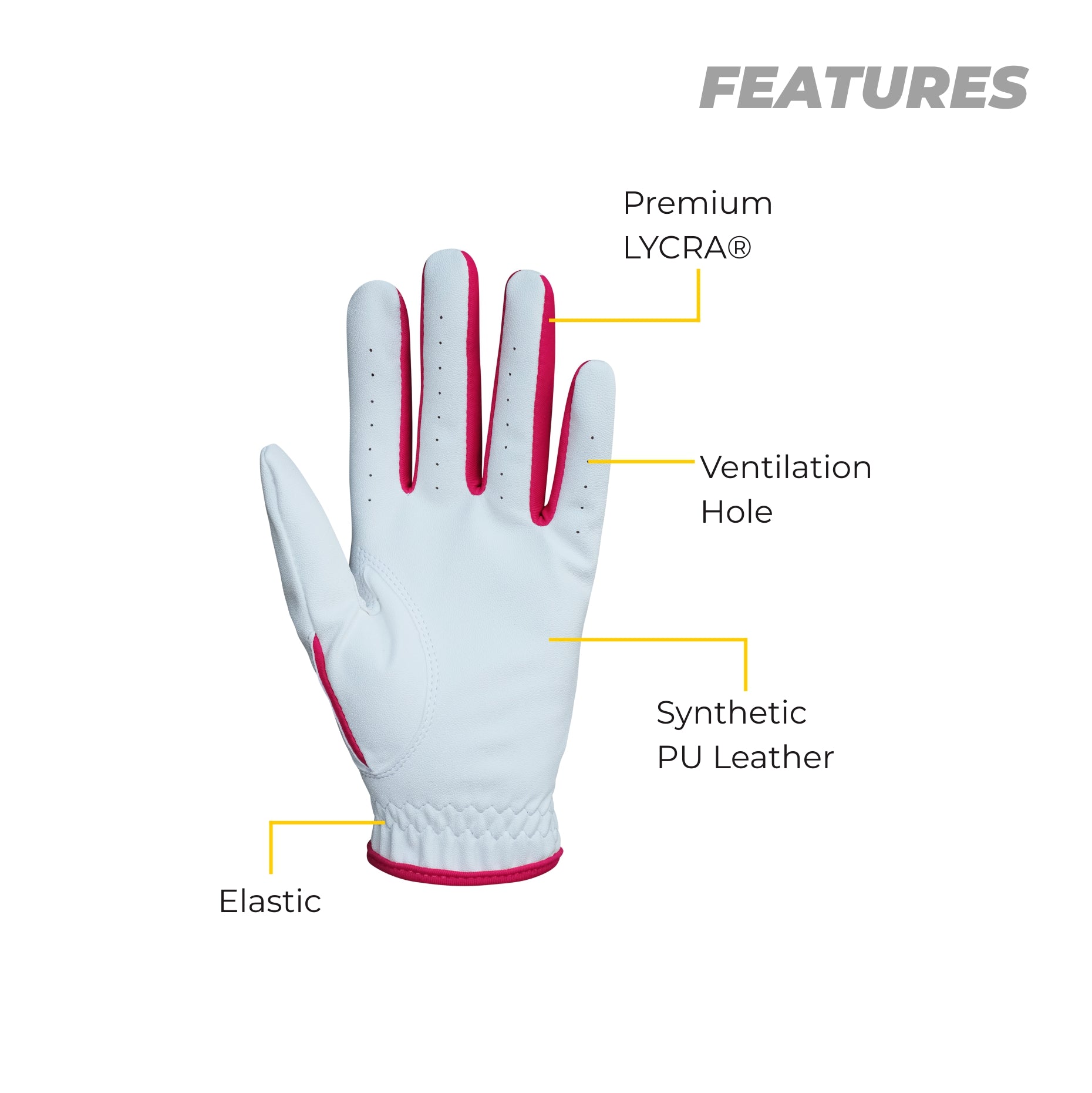 Rainbow Unicorn Golf Gloves