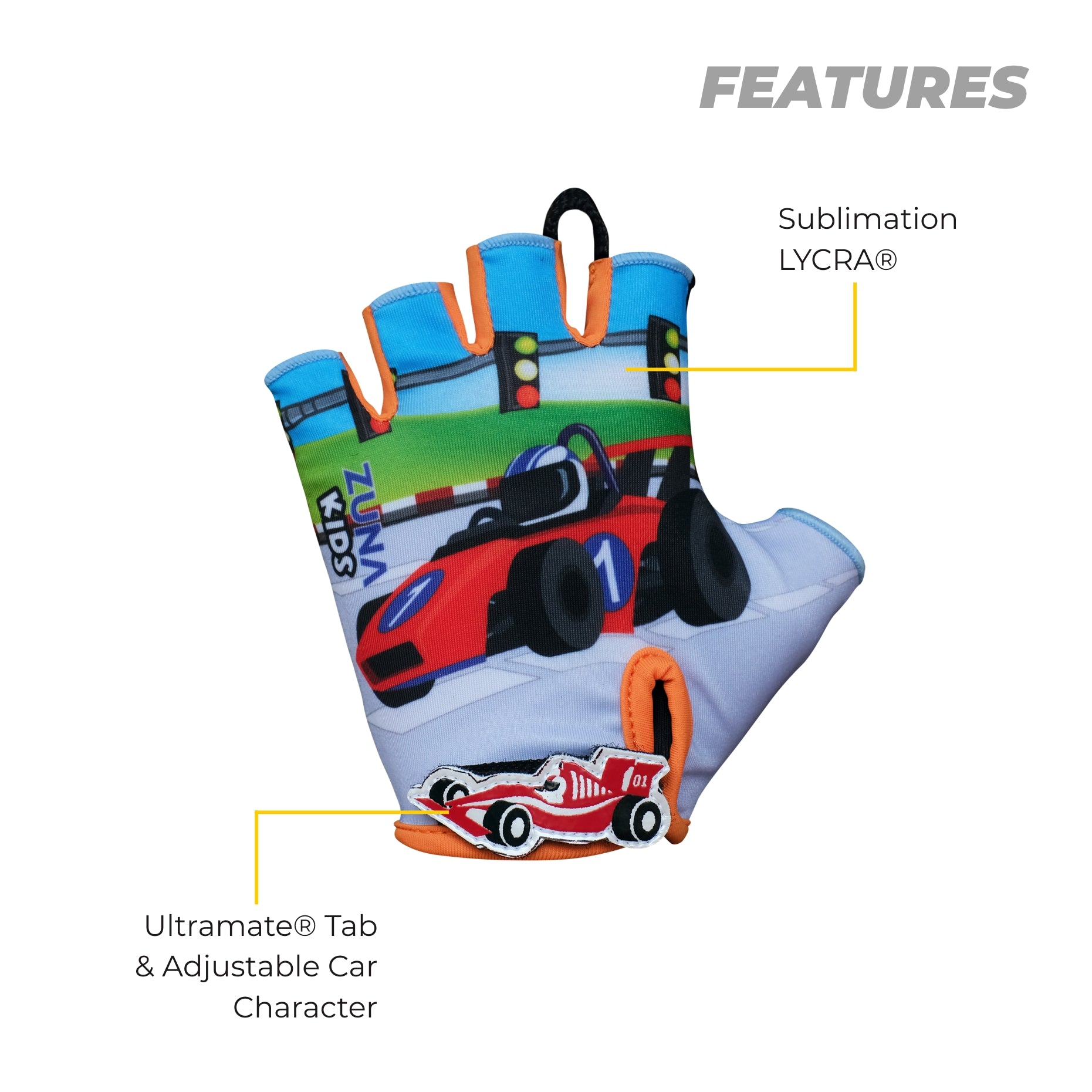 Speed Car 3D Cycling Gloves