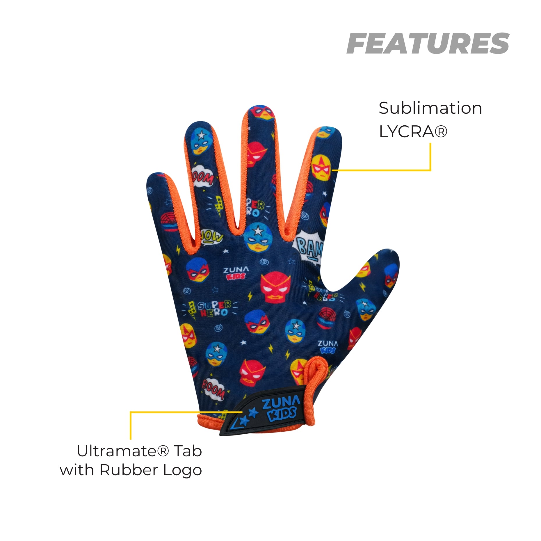 Superhero Cycling Gloves