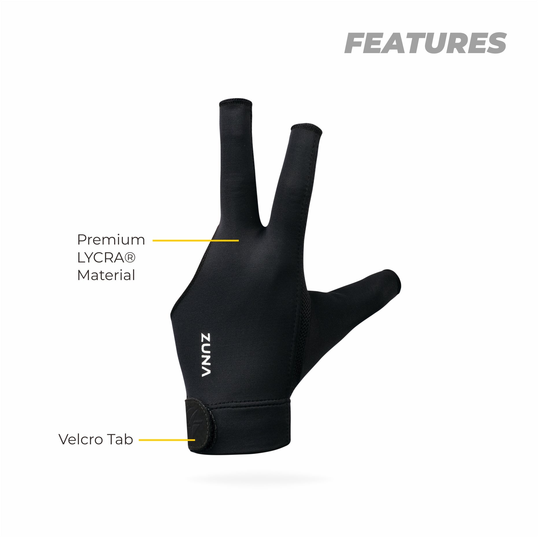 Welly Half Finger Billiard Gloves