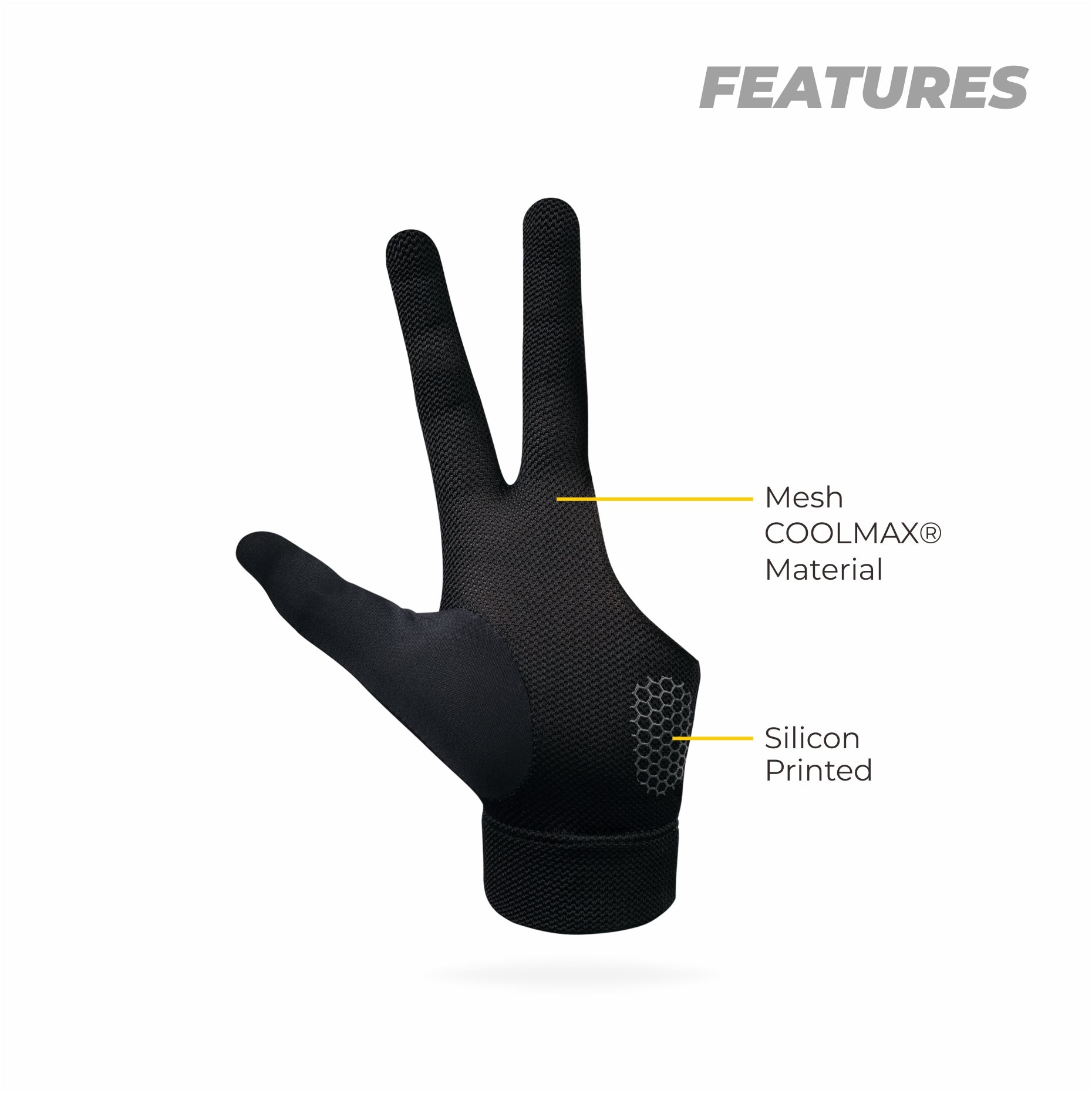 Welly Full Finger Billiard Gloves