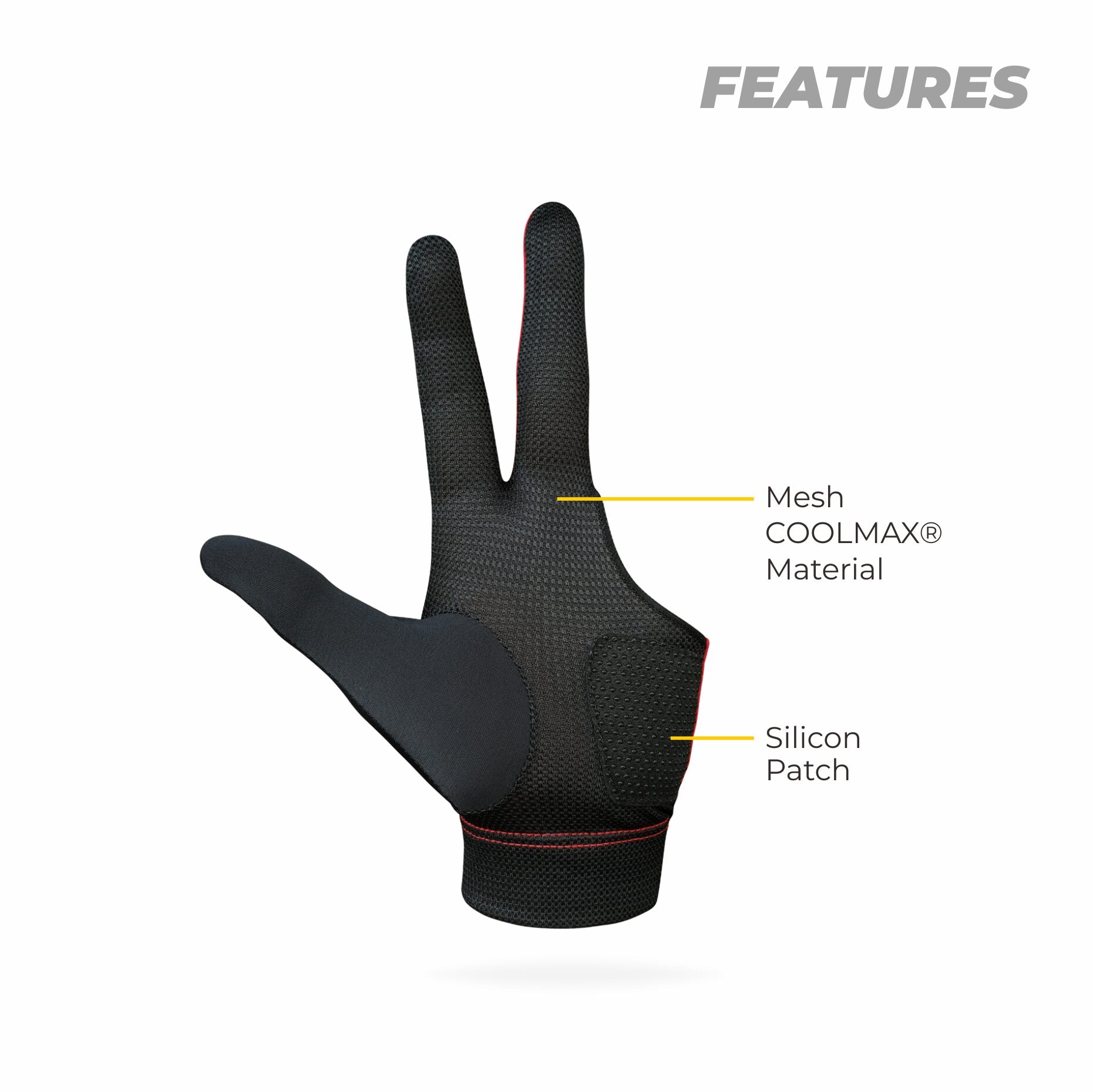 Dezz Full Finger Billiard Gloves