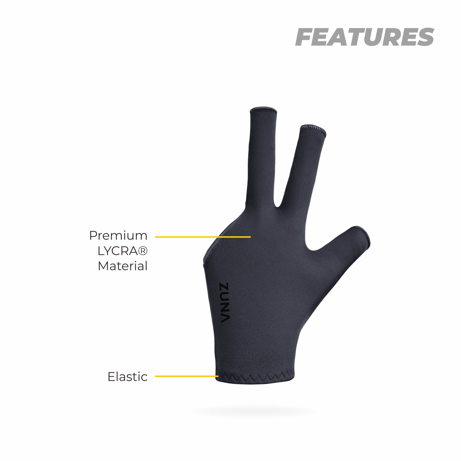 Cue Half Finger Billiard Gloves