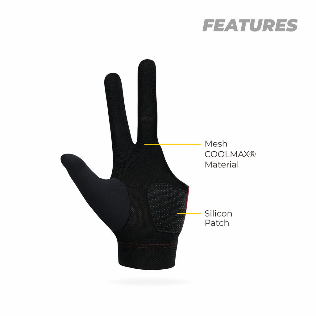 Dezz Full Finger Billiard Gloves