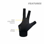 (Right) Half Finger Welly Billiard Gloves